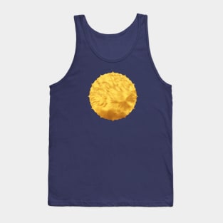 Golden Water Abstract - Sun Shaped Tank Top